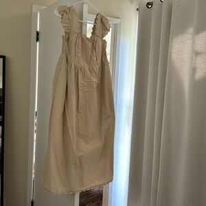 Listicle maternity beige maxi dress